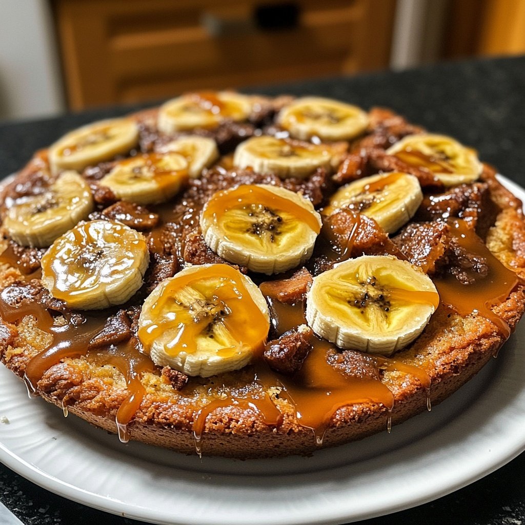 Bananenkuchen mit Karamell