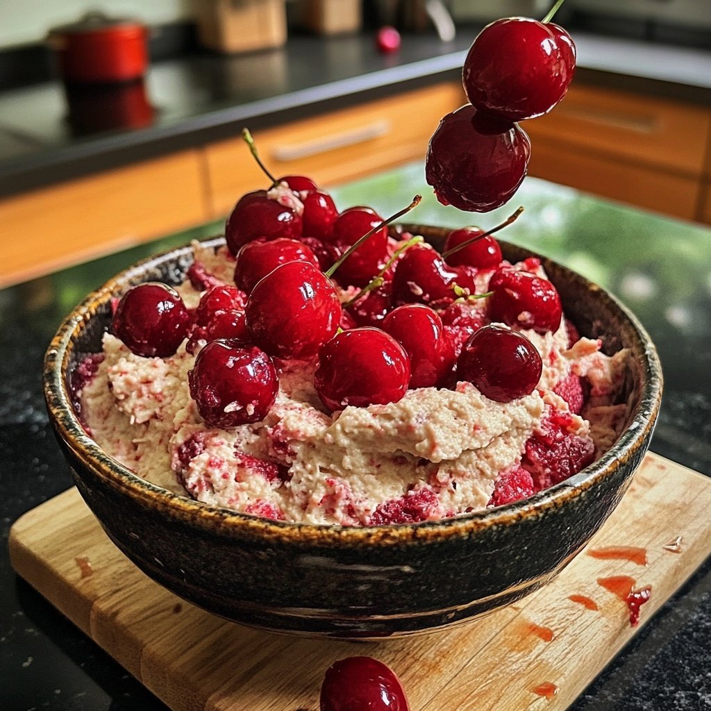 Rote Grütze mit Kirschen