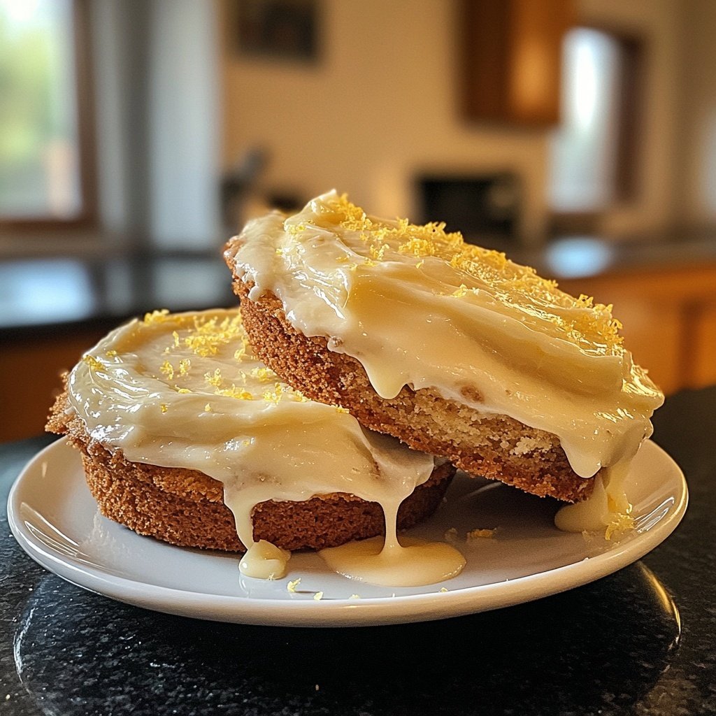 Zitronenkuchen mit Frischkäse Frosting